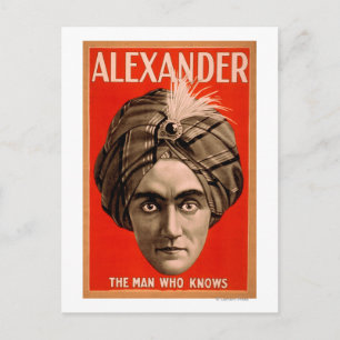 Alexander het Man dat het Magische Poster kent Briefkaart