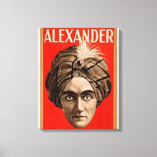 Alexander het Man dat het Magische Poster kent Canvas Afdruk (Voorkant)