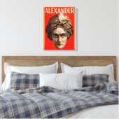 Alexander het Man dat het Magische Poster kent Canvas Afdruk (Insitu (Slaapkamer))