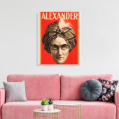 Alexander het Man dat het Magische Poster kent Canvas Afdruk (Insitu (Woonkamer))