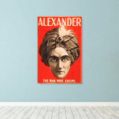 Alexander het Man dat het Magische Poster kent Canvas Afdruk (Insitu (Houten vloer))