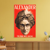 Alexander het Man dat het Magische Poster kent Canvas Afdruk (Insitu (Woonkamer))