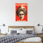 Alexander het Man dat het Magische Poster kent Canvas Afdruk (Insitu (Slaapkamer))