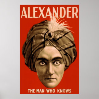 Alexander "Het Man dat weet" (het Poster) Poster