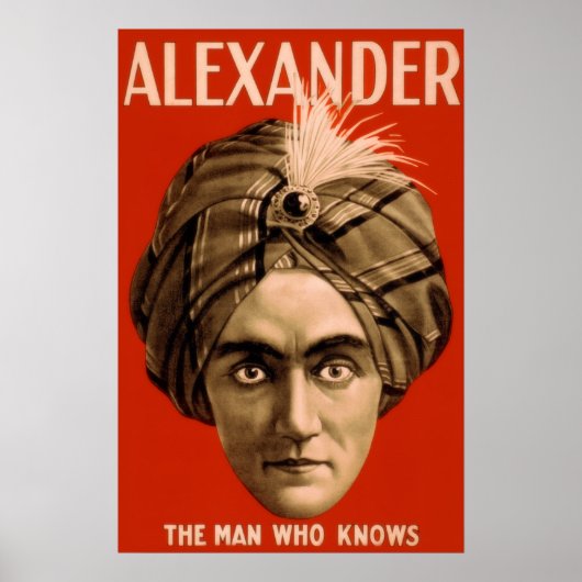 Alexander "Het Man dat weet" (het Poster) Poster (Voorkant)