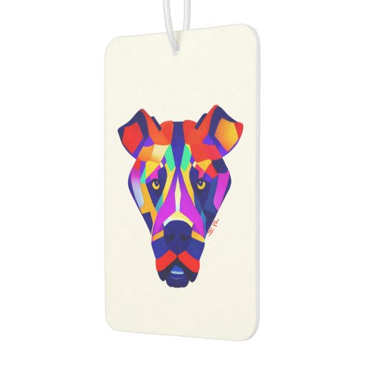 Alexander Hond witte auto luchtverfrisser (Links)