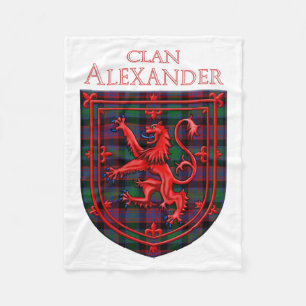 Alexander Hunting Tartan Scottish Pset Fleece Deken
