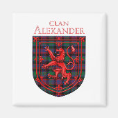 Alexander Hunting Tartan Scottish Pset Magneet (Voorkant)