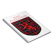 Alexander Hunting Tartan Scottish Pset Notitieboek (Rechterzijde)