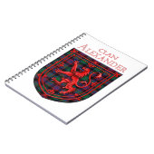 Alexander Hunting Tartan Scottish Pset Notitieboek (Linkerzijde)