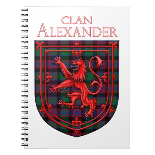 Alexander Hunting Tartan Scottish Pset Notitieboek (Voorkant)