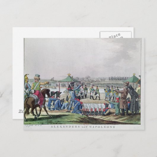 Alexander I en Napoleon Briefkaart (Voorkant / Achterkant)
