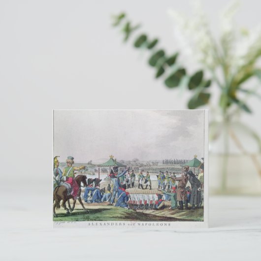 Alexander I en Napoleon Briefkaart (Staand voorkant)