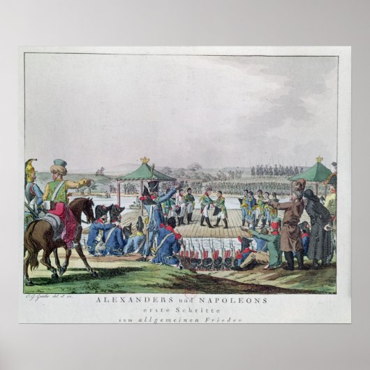 Alexander I en Napoleon Poster (Voorkant)