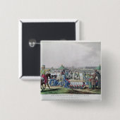 Alexander I en Napoleon Vierkante Button 5,1 Cm (Voorkant /achterkant)