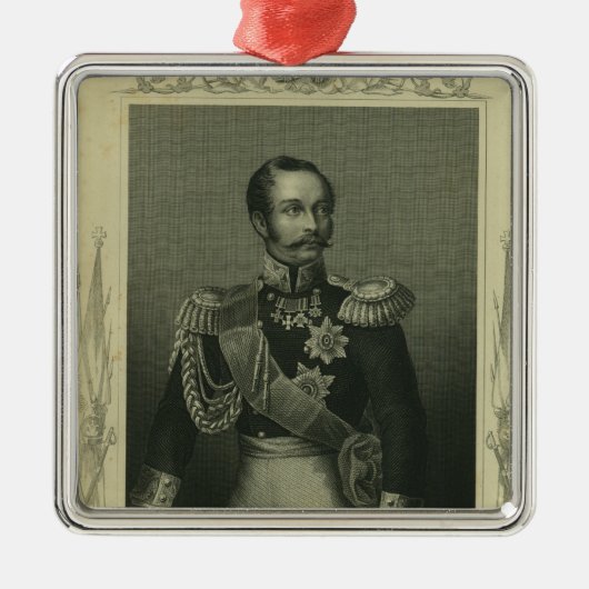 Alexander II van Rusland Metalen Ornament (Voorkant)