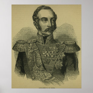 Alexander II van Rusland Poster