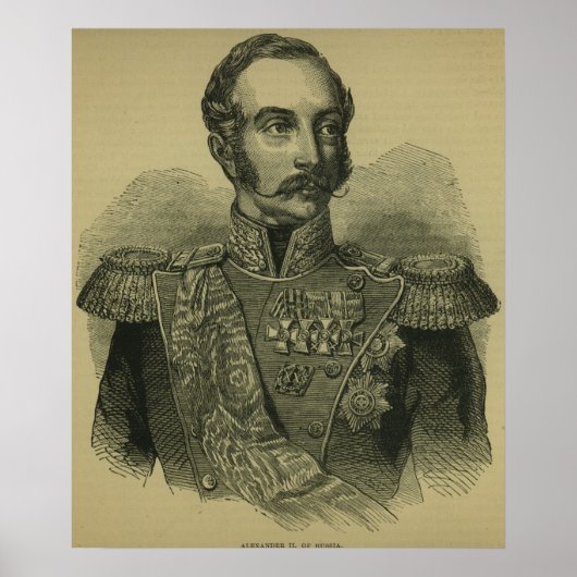 Alexander II van Rusland Poster (Voorkant)