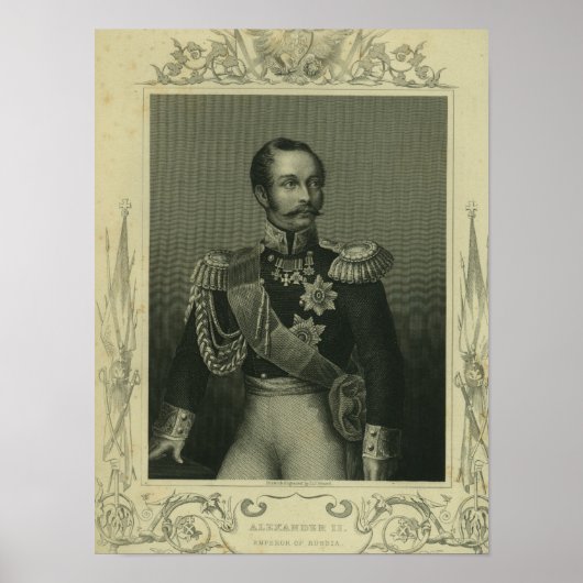 Alexander II van Rusland Poster (Voorkant)