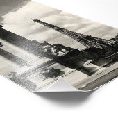 Alexander III Bridge en Eiffeltoren in Parijs Foto Afdruk (Hoek)