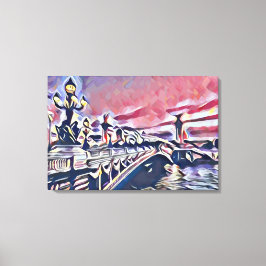 Alexander III-brug Canvas Afdruk