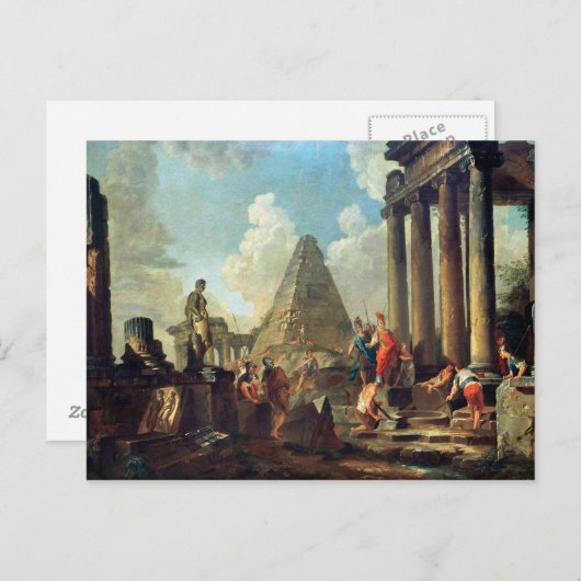 Alexander III de Grote voor de Tomb Briefkaart (Voorkant / Achterkant)