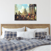 Alexander III de Grote voor de Tomb Canvas Afdruk (Insitu (Slaapkamer))