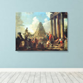 Alexander III de Grote voor de Tomb Canvas Afdruk (Insitu (Houten vloer))