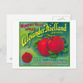 Alexander Kielland Apple Label - Cashmere, WA Briefkaart (Voorkant / Achterkant)