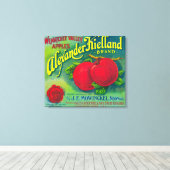 Alexander Kielland Apple Label - Cashmere, WA Canvas Afdruk (Insitu (Houten vloer))