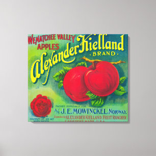 Alexander Kielland Apple Label - Cashmere, WA Canvas Afdruk