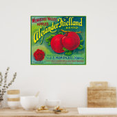 Alexander Kielland Apple Label - Cashmere, WA Poster (Keuken)