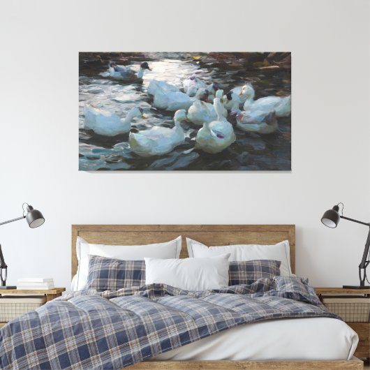 Alexander Koester Elf Eucks in het geweer Canvas Afdruk (Insitu (Slaapkamer))