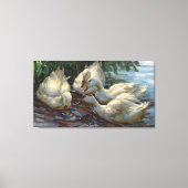 Alexander Koester Vier Eenden bij de Pond Canvas Afdruk (Voorkant)