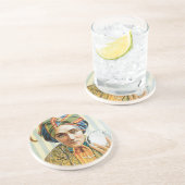 Alexander Magicia Poster 1915 Zandsteen Onderzetter (Zijkant)