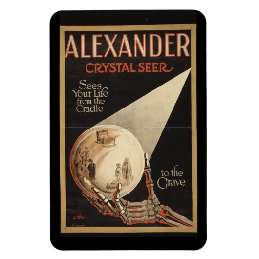 Alexander Magician Crystal Seer Magneet (Verticaal)
