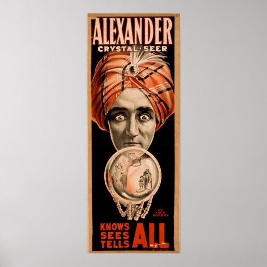 ALEXANDER Magicische illusionist VAUDEVILLE Poster (Voorkant)