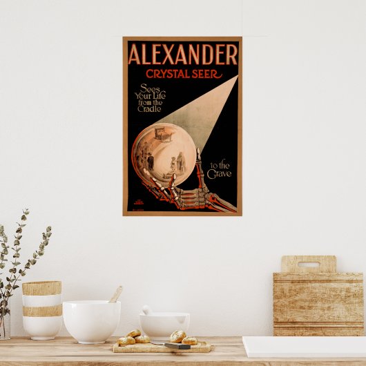 ALEXANDER Magicische illusionist VAUDEVILLE Poster (Keuken)