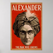 ALEXANDER Magicische illusionist VAUDEVILLE Poster (Voorkant)