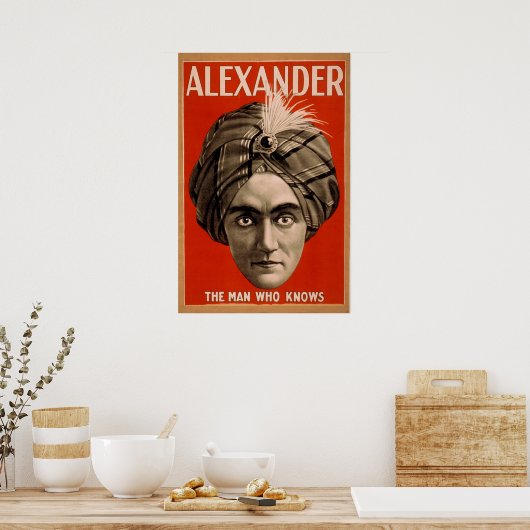 ALEXANDER Magicische illusionist VAUDEVILLE Poster (Keuken)