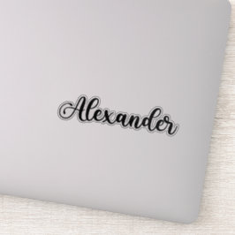 Alexander Naam - Handgeschreven kalligrafie Sticker