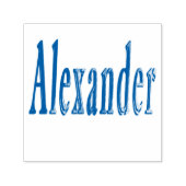 Alexander Naam Logo, Zelfinktende Stempel (Design)