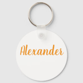 Alexander name Metal ring keychain