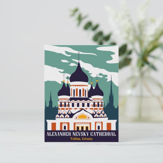 Alexander Nevsky Cathedral, Tallinn, Estland Briefkaart (Staand voorkant)