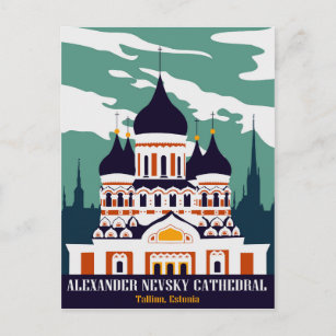 Alexander Nevsky Cathedral, Tallinn, Estland Briefkaart