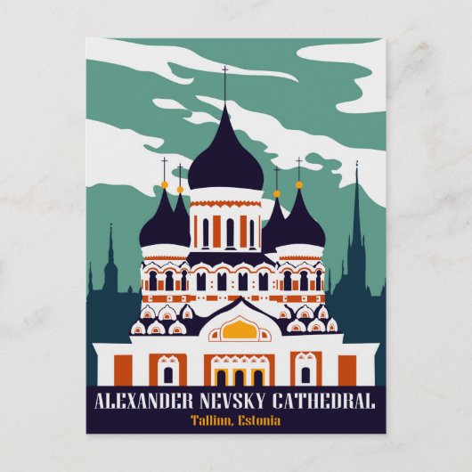 Alexander Nevsky Cathedral, Tallinn, Estland Briefkaart (Voorkant)