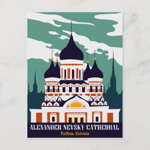 Alexander Nevsky-kathedraal, Tallinn, Estland Briefkaart