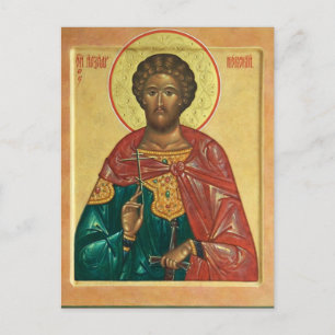 Alexander Nevsky Orthodox Christelijk Icoon Briefkaart