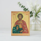 Alexander Nevsky Orthodox Christelijk Icoon Briefkaart (Staand voorkant)