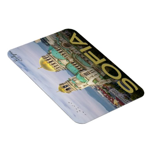 Alexander Nevsky Sofia, Bulgarije  geschenken Magneet (Rechterzijde)